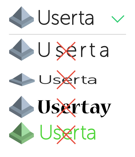 Userta logo using example